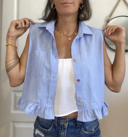 Chemise upcyclée Nina