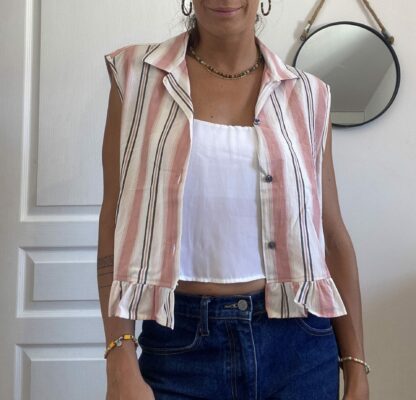 Chemise upcyclée Nina