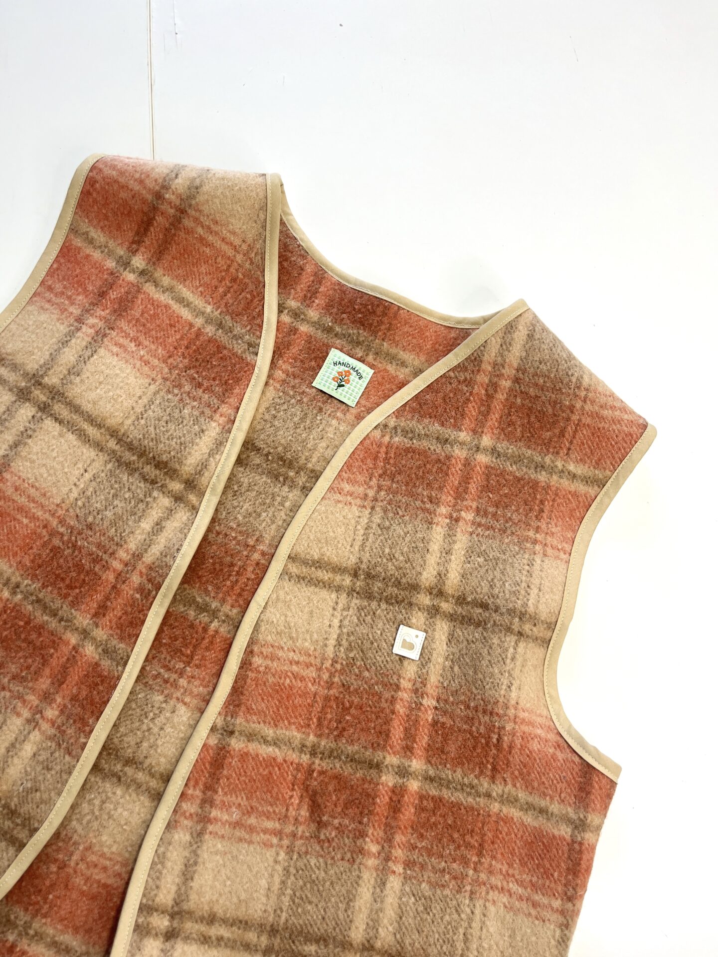 Gilet sans manches upcyclé